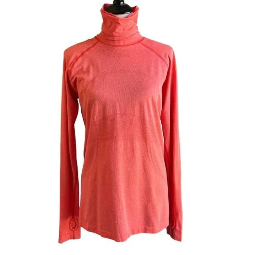Lululemon Run: Swiftly Turtleneck Top Love Red Size 12